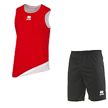 Комплект баскетбольной формы, двусторонний ERREA CHICAGO + MAXI SKIN Красный-белый-черный