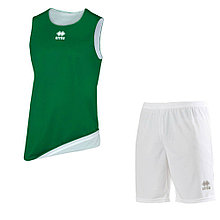 Комплект баскетбольной формы, двусторонний ERREA CHICAGO + MAXI SKIN Белый-зеленый