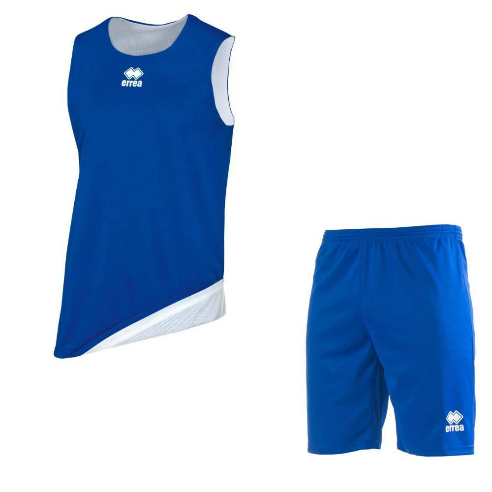 Комплект баскетбольной формы, двусторонний ERREA CHICAGO + MAXI SKIN Синий-белый