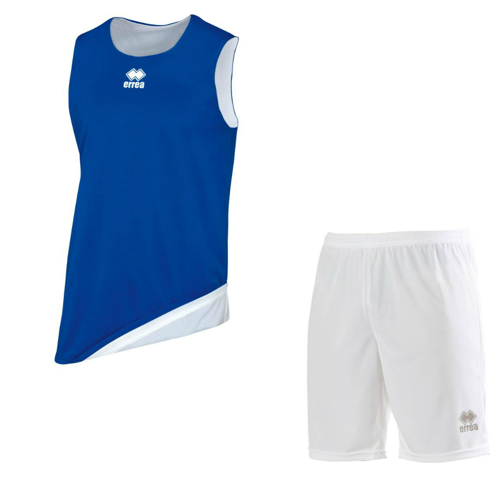 Комплект баскетбольной формы, двусторонний ERREA CHICAGO + MAXI SKIN Белый-синий