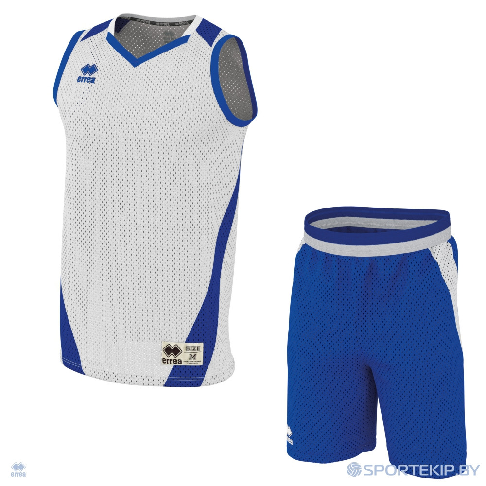 Комплект баскетбольной формы ERREA ALLEN + ALLEN Белый-синий 2