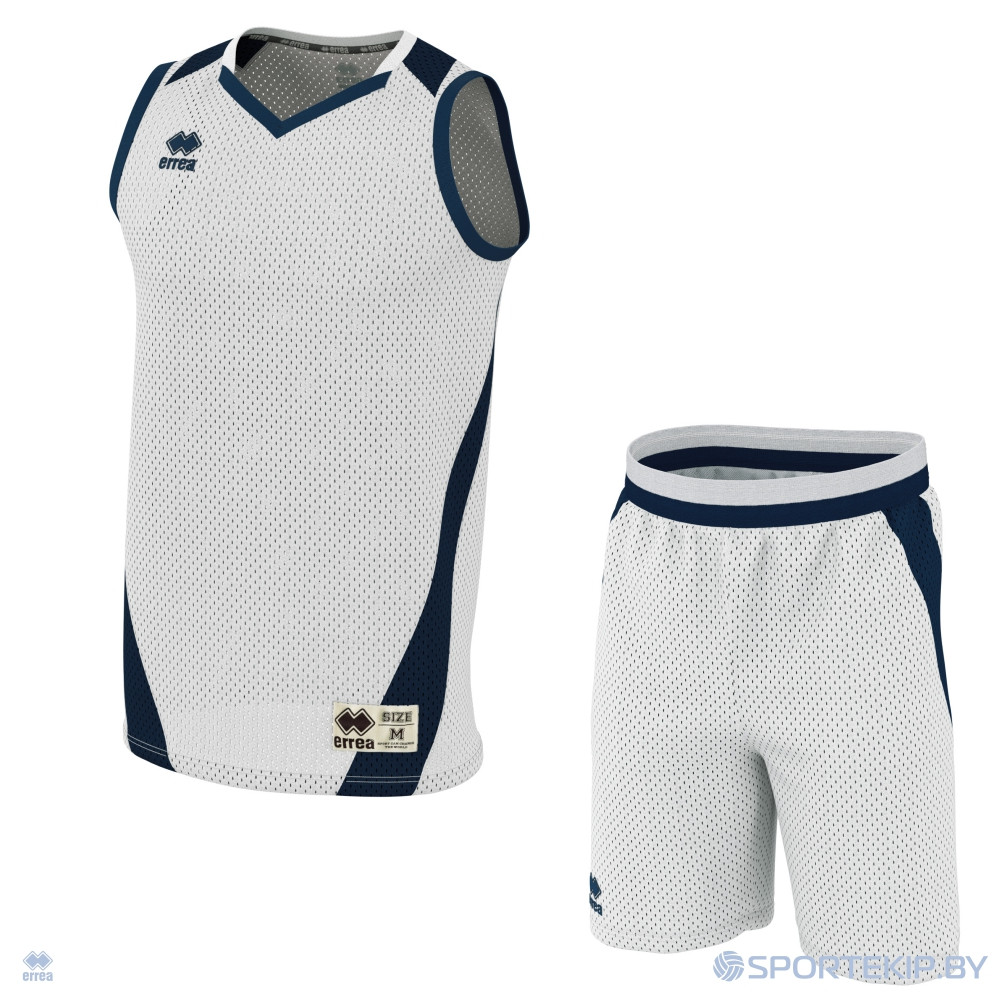 Комплект баскетбольной формы ERREA ALLEN + ALLEN Белый-темно-синий