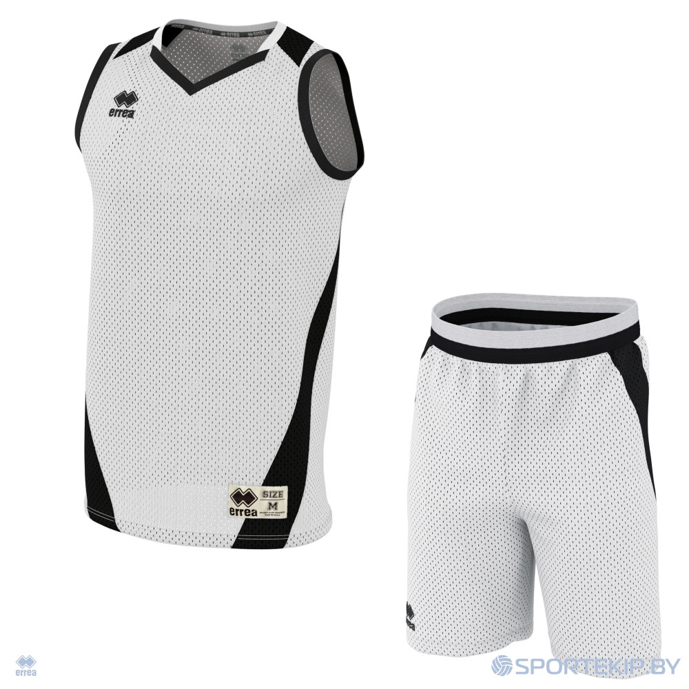 Комплект баскетбольной формы ERREA ALLEN + ALLEN Белый-черный