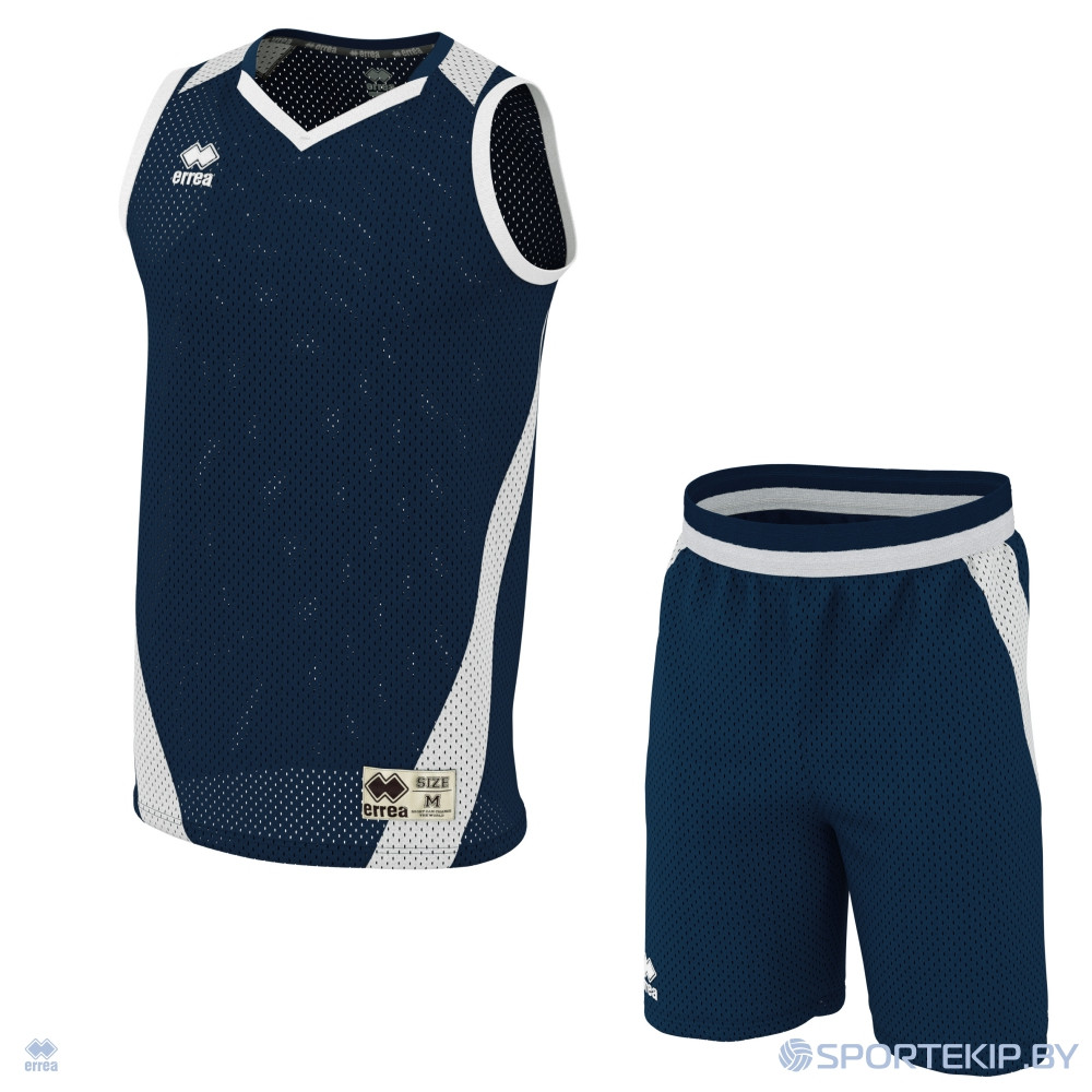 Комплект баскетбольной формы ERREA ALLEN + ALLEN Темно-синий-белый