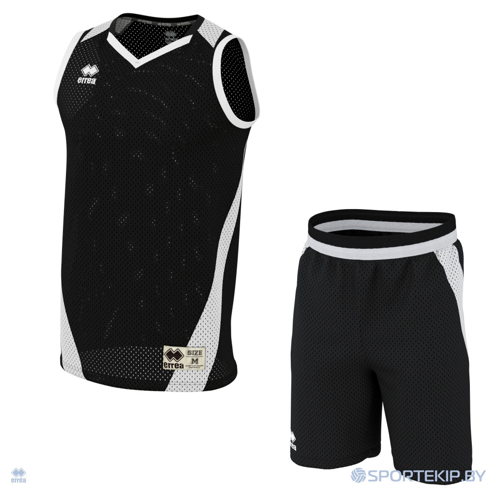 Комплект баскетбольной формы ERREA ALLEN + ALLEN Черный-белый