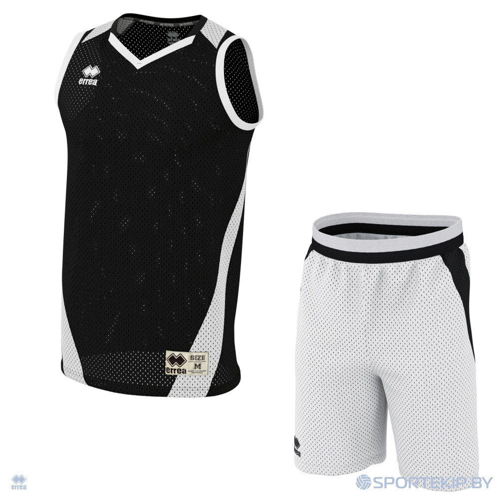 Комплект баскетбольной формы ERREA ALLEN + ALLEN Черный-белый 2 - фото 1 - id-p138121915