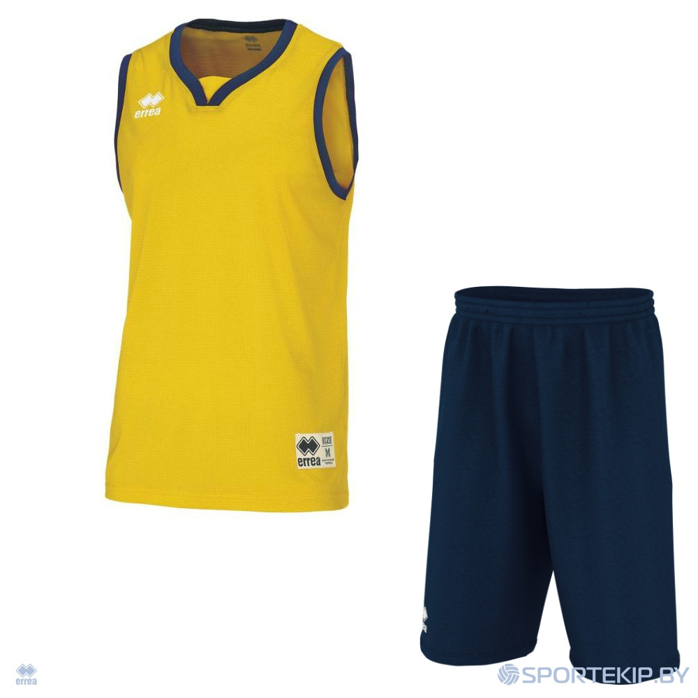Комплект баскетбольной формы ERREA CALIFORNIA + DALLAS 3.0 Желтый-темно-синий - фото 1 - id-p138125814