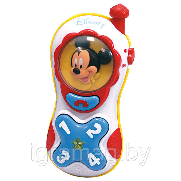Развивающий обучающий игрушечный мобильный телефон Микки Маус - фото 1 - id-p138140397