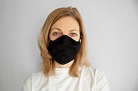 Повязка (маска) защитная многоразовая (х/б) черная