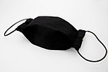 Повязка (маска) защитная многоразовая (х/б) черная, фото 4