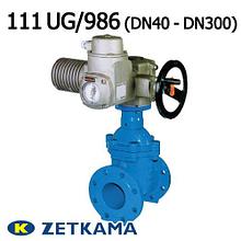 Задвижка с обрезиненным клином 111 UG/986 DN40 – DN300 под электропривод (Zetkama)