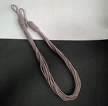 Подхват плетеный для штор и гардин  теплый серый М 65