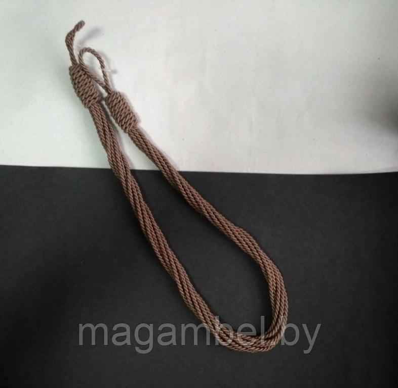 Подхват плетеный для штор и гардин  кофейный М 7