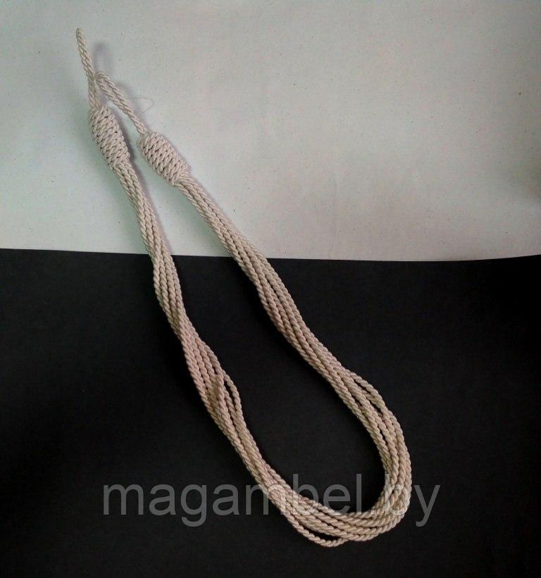 Подхват плетеный для штор и гардин  молочный М 2