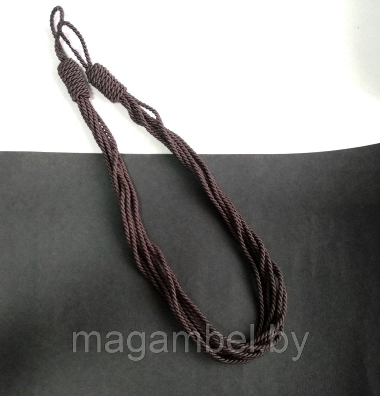 Подхват плетеный для штор и гардин  цвета баклажан М 66