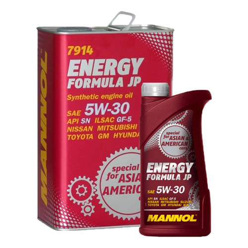 Масло моторное Mannol Energy Formula JP 5W-30 API SN 4л - фото 1 - id-p138147090