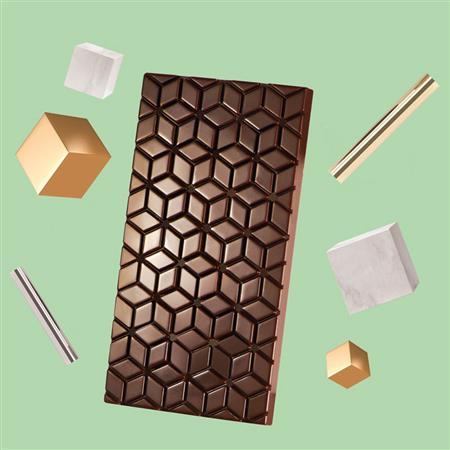 Форма для шоколадных плиток "Плитка "Кубы" MA2016, 3 ячейки - фото 1 - id-p138157582