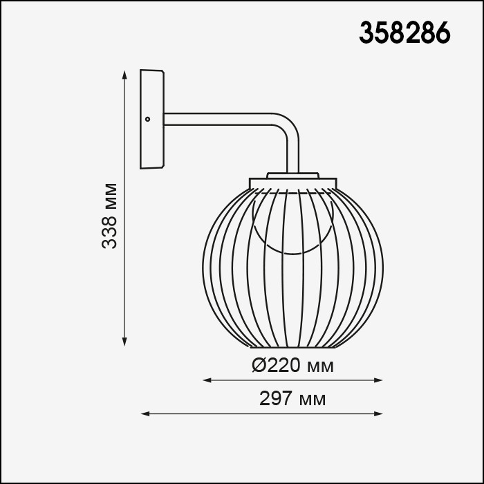 Настенный уличный светильник Novotech 358286 CARRELLO - фото 3 - id-p138157652