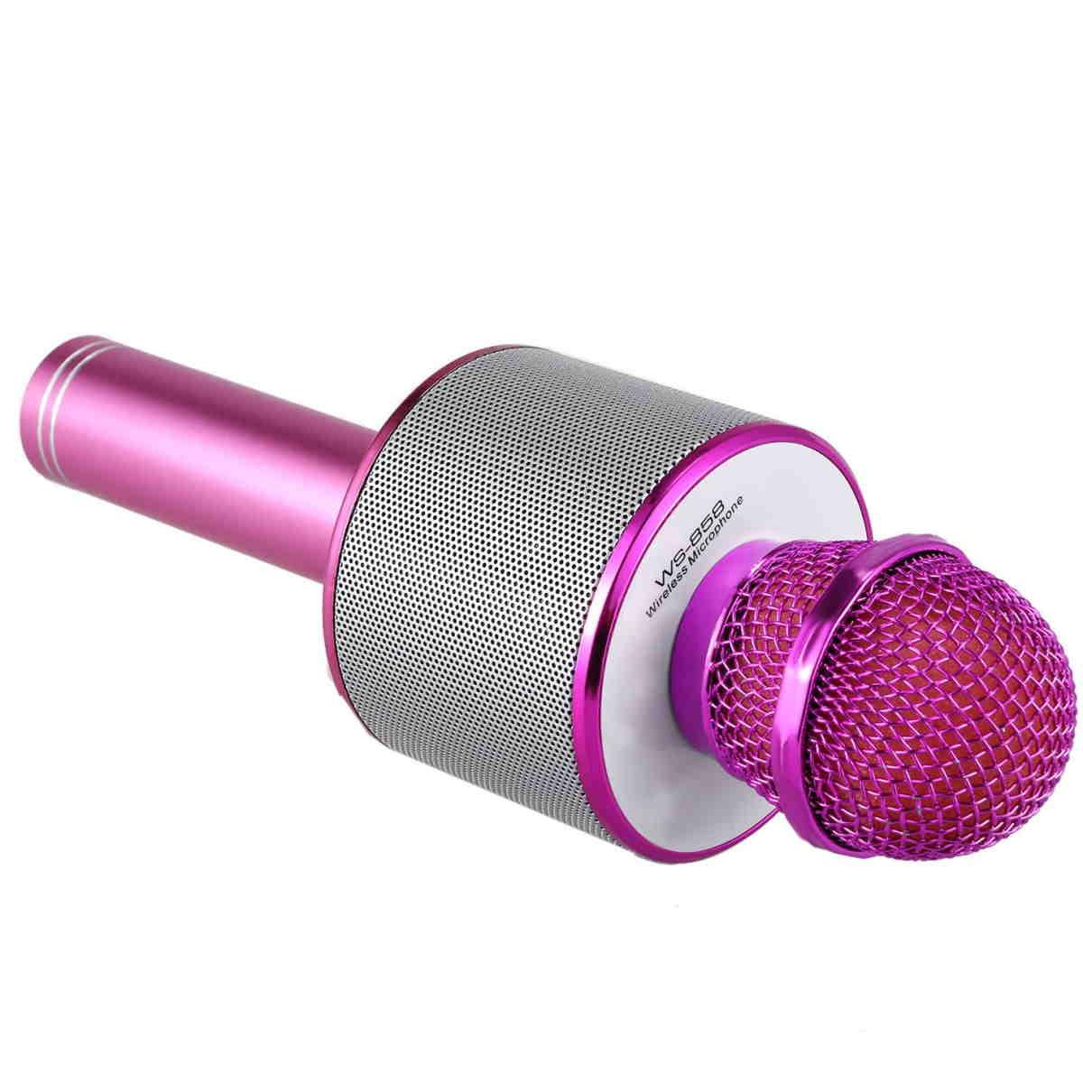 Караоке микрофон WS-858 Розовый - фото 5 - id-p138157955