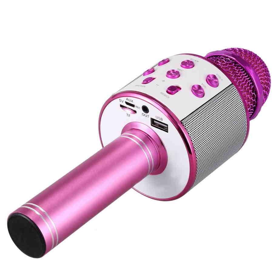 Караоке микрофон WS-858 Розовый - фото 4 - id-p138157955