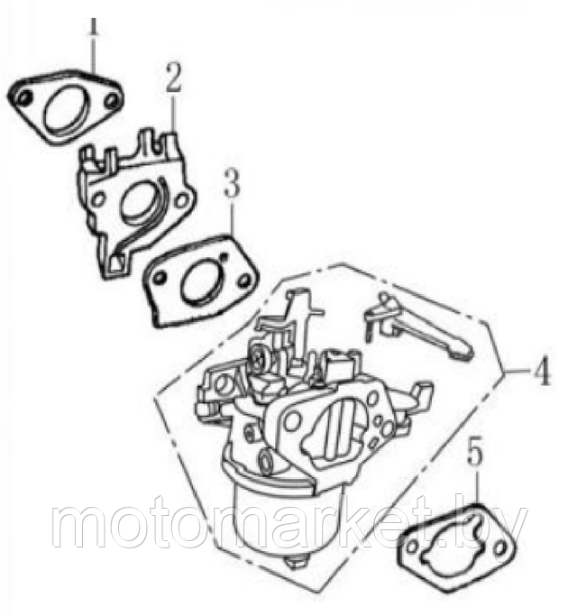 karburator GX 270, GX 390, 177F, 188 F, 190F, 192F  motomarket.by