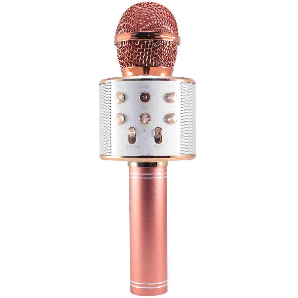 Караоке микрофон WS-858 Розовое золото - фото 2 - id-p138158085