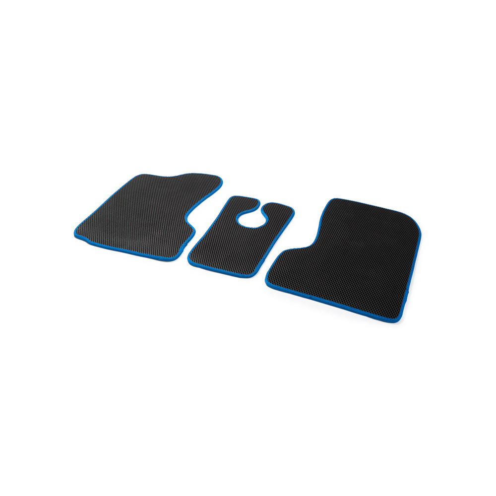 Коврик салона ГАЗ-3302 к-т. 3шт цвет черный/окантовка синяя EVA - фото 2 - id-p137979718