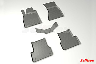 Коврики в салон Seintex "БОРТ" AUDI A6 C7, 2011-2018, с перемычкой