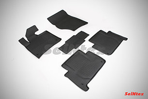 Коврики в салон Seintex "БОРТ" AUDI Q7, 2005-2015, с перемычкой