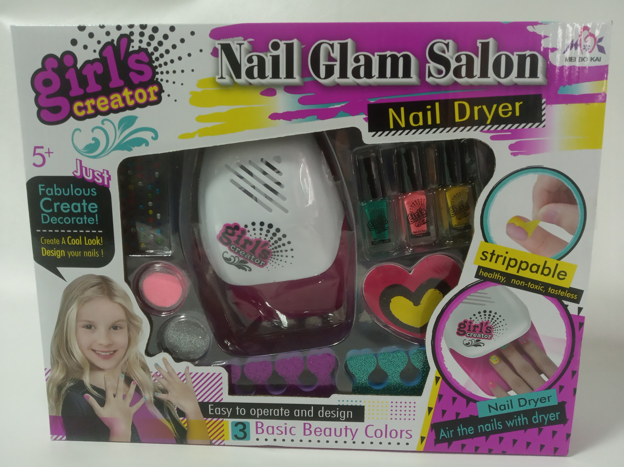 Детский маникюрный набор "Nail Glam Salon" для стайлинга ногтей арт.MBK-326