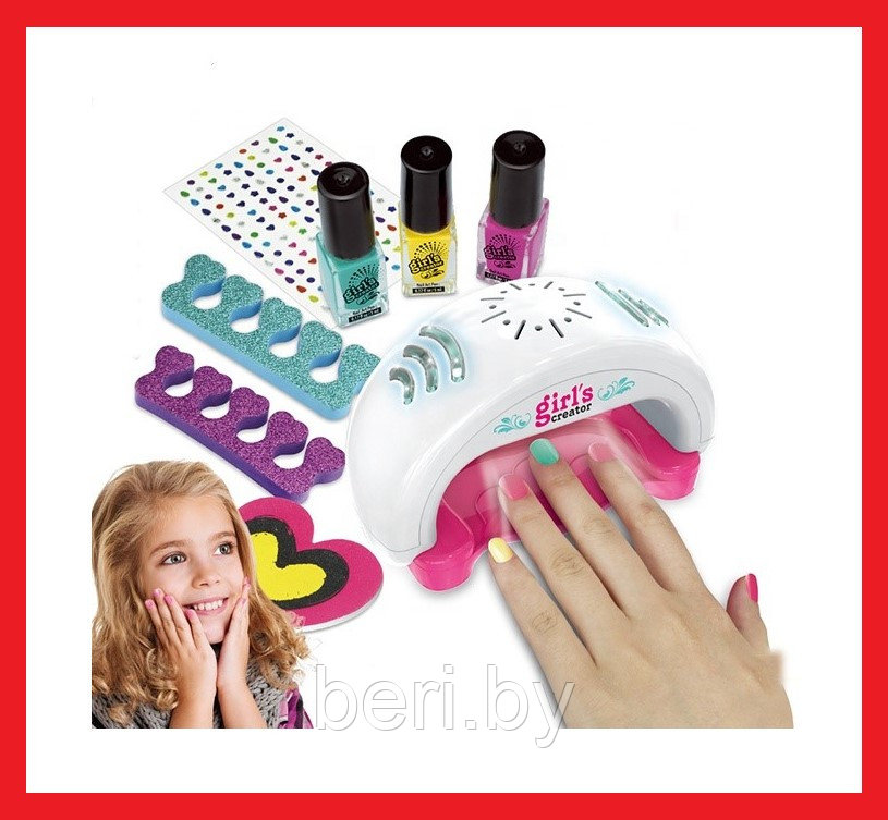 MBK-368 Детский маникюрный набор "Nail Glam Salon" для стайлинга ногтей, набор для маникюра,