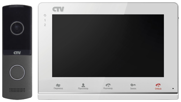 Комплект цветного IP видеодомофона CTV-DP2700IP NG WG - фото 1 - id-p138170047