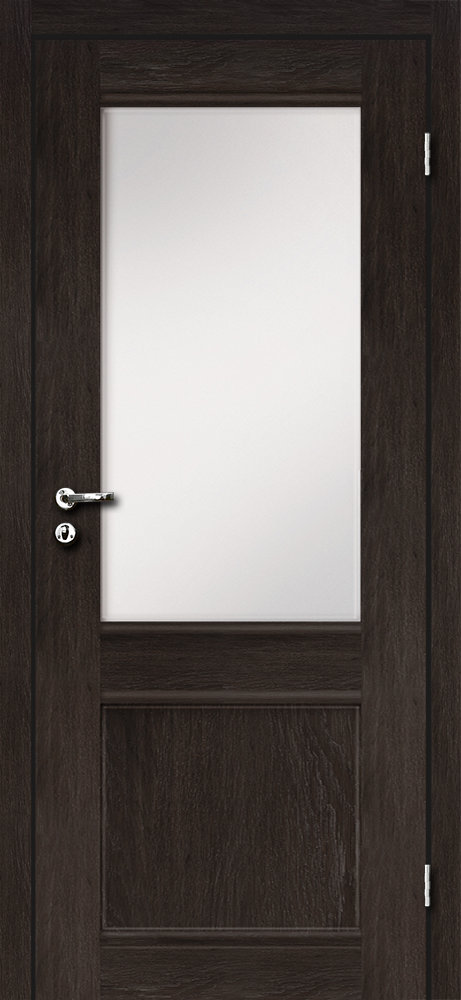 Межкомнатная дверь OLOVI - Классика остеклённая Венге (2000х600)