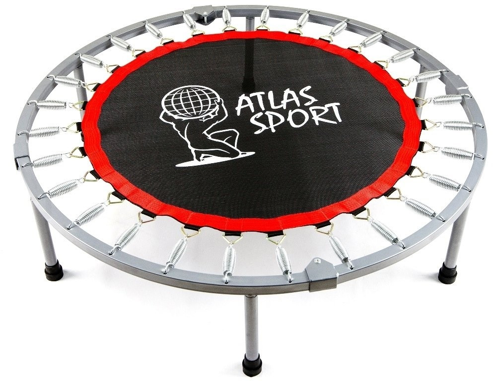 Батут для фитнеса Atlas Sport 102 см с ручкой FJ-F40 DSH на пружинах (складной черный) - фото 3 - id-p138180482