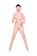 Кукла надувная Scarlett, брюнетка, TOYFA Dolls-X Passion, с тремя отверстиями