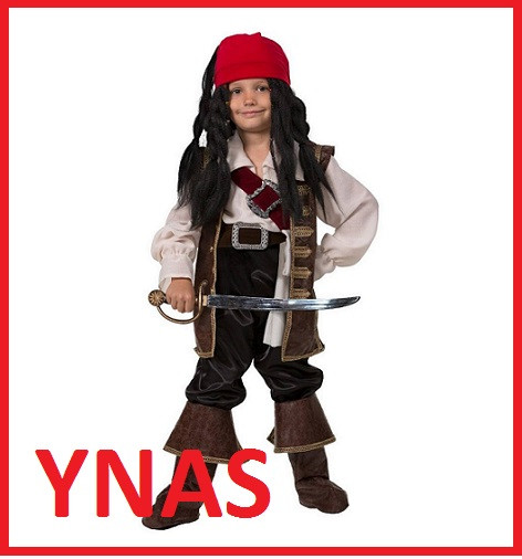 Детский карнавальный костюм Пират капитан Джек Воробей , маскарадный новогодний для мальчика на утренник