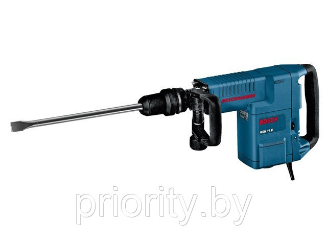 Отбойный молоток BOSCH GSH 11 E (1500 Вт, 16.8 Дж, 1890 уд/мин, патрон SDS-MAX, вес 10 кг)