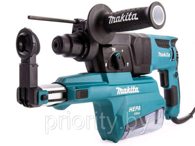 Перфоратор MAKITA HR 2652 в чем. + система пылеудаления (800 Вт, 2.2 Дж, 3 реж., патрон SDS-plus, вес 4.3 кг) - фото 1 - id-p138204520