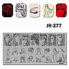 Пластина для стемпинга Calligraphy JR277