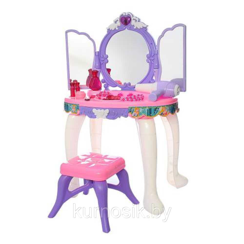 Туалетный столик трюмо детское музыкальное стульчик и палочка (арт.80009) - фото 5 - id-p138221384