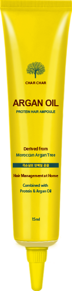 Сыворотка для волос Восстановление/Аргановое масло Argan Oil Protein Hair Ampoule, 15мл (Char Char) - фото 1 - id-p138226599