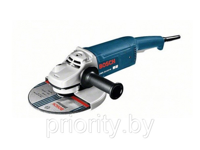 Двуручная углошлифмашина BOSCH GWS 20-230 Н в кор. (2000 Вт, диск 230х22 мм, без регул. об.) - фото 1 - id-p138226835