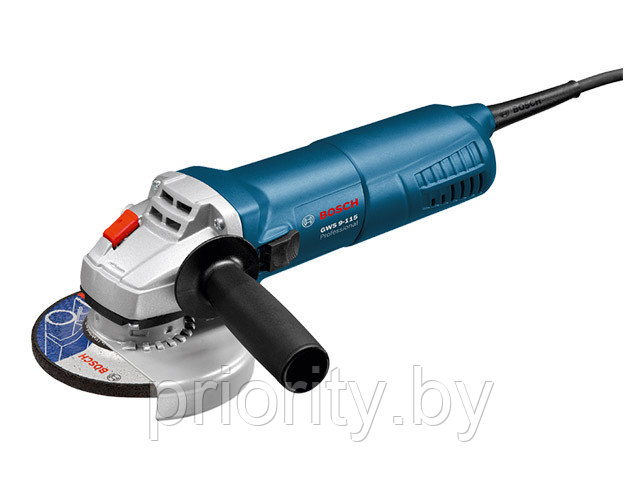 Одноручная углошлифмашина BOSCH GWS 9-115 в кор. (900 Вт, диск 115х22 мм, без регул. об.)