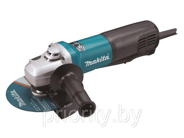 Одноручная углошлифмашина MAKITA 9566 PC в кор. (1400 Вт, диск 150х22 мм, плавный пуск)