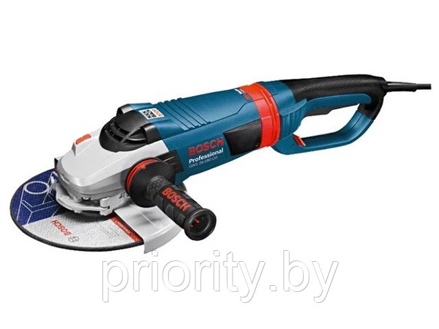 Двуручная углошлифмашина BOSCH GWS 26-180 LVI в кор. (2600 Вт, диск 180х22 мм, вибро, плавный пуск) - фото 1 - id-p138227024