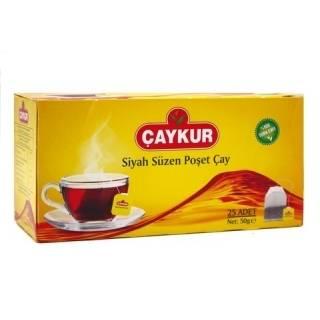 Турецкий черный чай Caykur в пакетиках, 20 шт. (Турция) - фото 1 - id-p138233199