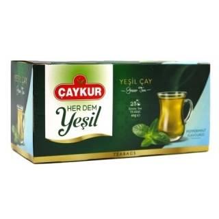 Турецкий зеленый чай Caykur в пакетиках, 25 шт. (Турция) - фото 1 - id-p138238290