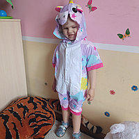 Детская пижама кигуруми единорог 110