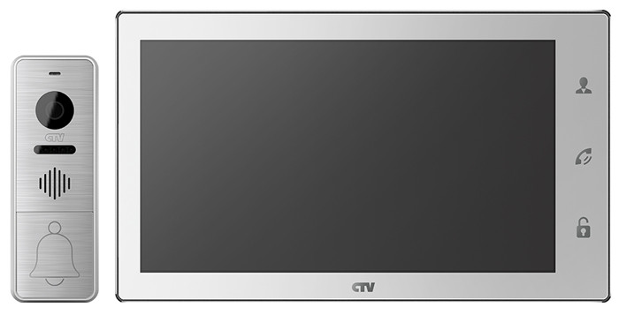 Комплект цветного видеодомофона CTV-DP4106AHD White - фото 1 - id-p138252725