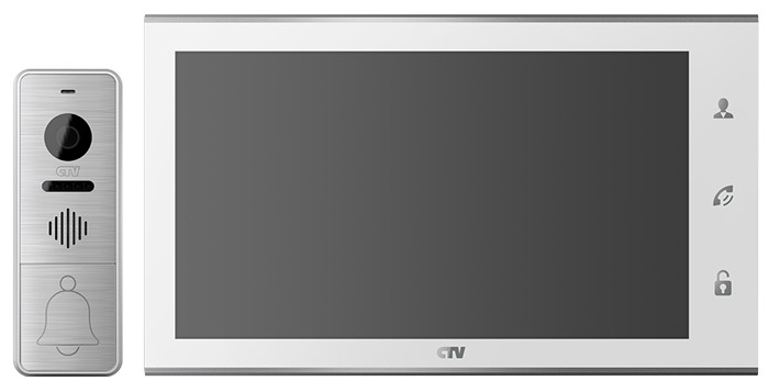 Комплект цветного видеодомофона CTV-DP4105AHD W - фото 1 - id-p138252820